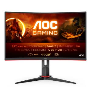 Curved Monitor - CQ27G2U/BK -27in - 2560x1440 (WQHD) - 1ms 144Hz