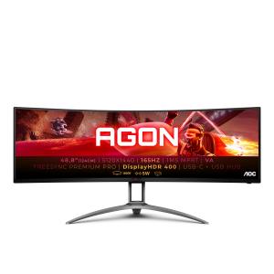Curved Monitor - AG493UCX2 - 49in - 5120x1440 (Dual-QHD 5k) - 1ms 165Hz