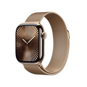 Watch Series 10 Gps + Cellular 42mm Gold Titanium Case With Gold Milanese Loop