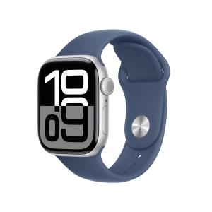 Watch Series 10 Gps 42mm Silver Aluminium Case With Denim Sport Band - S/m