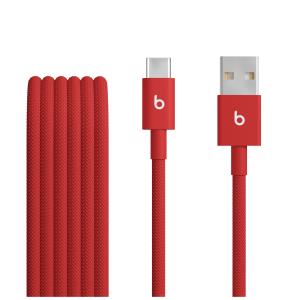 Beats USB-a To USB-c Woven Cable 1.5m - Rapid Red