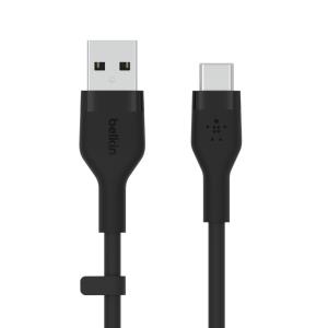 Boost Charge USB-a To USB-c Silicon 2m Black