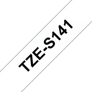 Tape Tz Series 18mm Black On Clear Industrial (tze-s141)