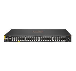 Aruba 6000 48G Class4 PoE 4SFP 370W Switch, 48x 10/100/1000BASE-T ports, 4x 1G SFP ports