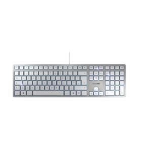 KC 6000 SLIM Keyboard - Corded USB - Sliver White - Qwerty UK