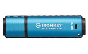 Ironkey Vault Privacy 50 - 512GB USB Stick - USB 3.2 - Aes 256-bit Encrypted