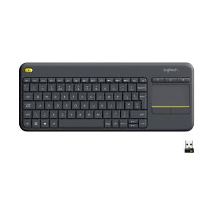 Wireless Touch Keyboard K400 Plus - Black - Qwertzu Swiss