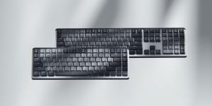Mx Mechanical Mini Minimalist Wireless Illuminated Keyboard  - Graphite Tactile Quiet Qwerty Dansk/ Norsk/ Svenska/ Suomalainen