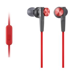 Headphones - Mdr-xb50ap - Extra Bass - In Ear - wired 3.5mm - Red