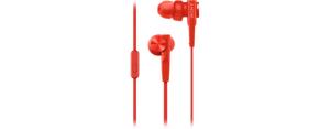 Headphones - Mdr-xb55ap - Extra Bass - Wired 30mm -  Red