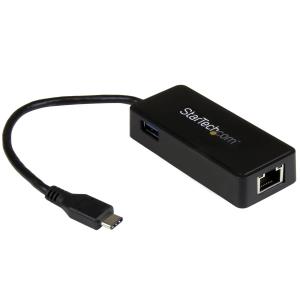 USB-C To Gigabit Network Adapter With Extra USB 3.0 Port