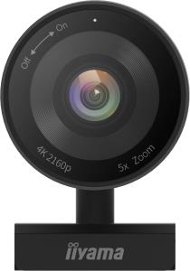 Webcam - Stylish and discreet Professional 4K with Built in microphone, 5x Digital zoom, 120 field of view (FoV) and Auto Tracking