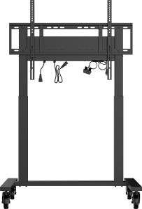 Mobile Trolley MDCAR2011-B1 - Double Column Electric Floor Lift On Wheels for Large Format Displays Up To VESA 800x600mm