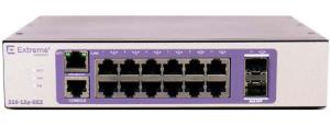 210-Series 24 port 10/100/1000BASE-T, 2 1GbE unpopulated SFP ports, 1 Fixed AC PSU, L2 Switching with Static Routes, power cord