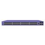 V400 Series 48 10/100/1000BASE-T PoE+, 4 1000/10GBaseX unpopulated SFP+ ports, fixed power supply and fans