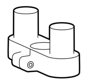Accessory Single To Dual Side-by-side Conversion Kit Lx Pro - Matte Black