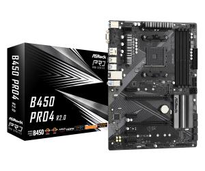 Motherboard B450 Pro4 LGA1151 Amd B450 4 X Ddr4 USB 3.1 SATA 3 7.1ch Hd Audio ATX