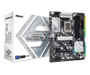 Motherboard B660 Steel Legend LGA1200 Intel B660 4 X Ddr4 USB 3.2 SATA 3 7.1ch Hd Audio ATX