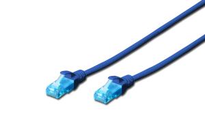 Patch cable - Cat 5e - U-UTP - Snagless - Cu - 1m - Blue