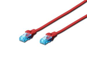 Patch cable - Cat 5e - U-UTP - Snagless - Cu - 1m - Red