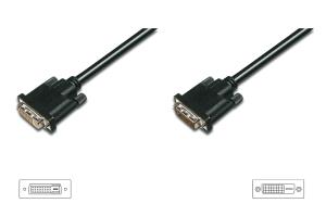 DVI extension cable, DVI(24+1) M/F, 10m DVI-D Dual Link black