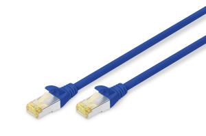 Patch cable - CAT6a - S/FTP - Snagless - Cu - 25cm - blue