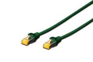 Patch cable - CAT6a - S/FTP - Snagless - Cu - 25cm - green