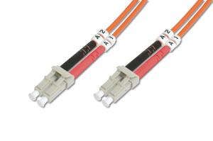 Fiber Optic Patch Cord, LC to LC Multimode, OM2, 50/125 , Duplex Length 10m