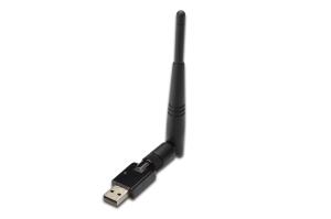 Wireless 300N USB 2.0 adapter, 300Mbps Realtek 8192 2T/2R, external Antenna, with WPS button