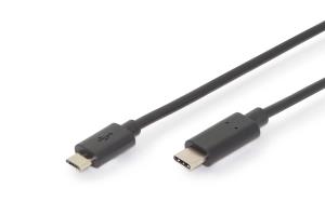 ASSMANN USB Type-C connection cable, type C to micro B M/M, 3m 3A, 480MB, 2.0 Version black