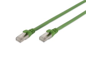 Patch cable - CAT6a - S/FTP - Molded - 50cm - Green