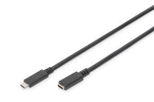 USB Type-C extension cable, type C M/F, 70cm full featured, Gen2, 5A, 10GB, Versione 3.1, CE