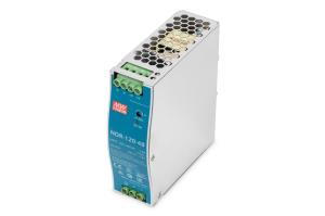 Industrial Power Supply 48V DC, 120W AC-DC, metal case, DIN rail mountable