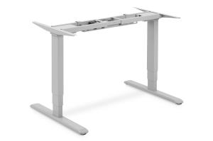 Electrically height-adjustable table frame Height 62-128cm for Tabletop up to 200cm grey / Grey