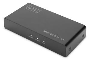 4k Hdmi Splitter 1x2 4k2k Uhd 60hz Edid Hdr Hdcp Black