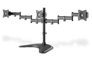 Universal Triple Monitor Stand 13-27in 3x 8 Kg (max.) Black