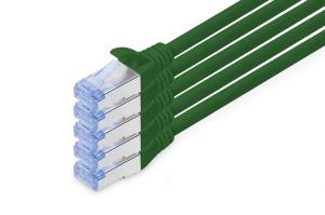 Patch cable - Cat 5e - SF/UTP - Snagless - Cu - 10m - green - 5pk