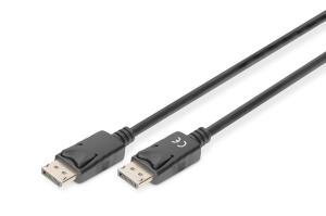 DisplayPort connection cable, DP M/M, 3m w/interlock, DP 1.2, Ultra HD 4K black