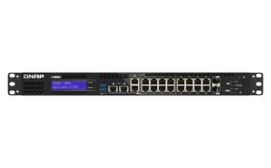 2.5GbE ports 8 1GbE ports 2 SFP+ 10GbE. 96W total power consumption (QGD-1602-C3758-16G)