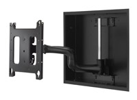 Large Low-profile In-wall Swing Arm Mount 22" Black Maximum Weight 56.7 Kg