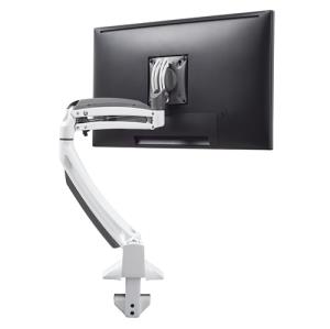 Desk Mount For LCD Display - Aluminum - White - Screen Size: 10in