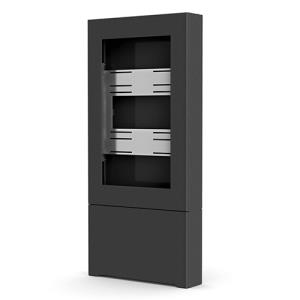 50 Portrait Floor Kiosk Black
