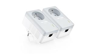 Powerline Adapter - Ac Pass Through 500mbps Twin Pack Fr- Plug