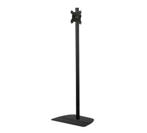 Small Flat Screen Single Pole Floor Stand, Up To 28in 8kg, Black