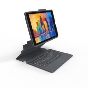 Keyboard Pro Keys with Trackpad Apple iPad 10.2in Black/Gray Qwertzu German