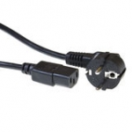 Power Connection Cable Schuko Male (angled) 230v C13 Black 3m (ak5124)