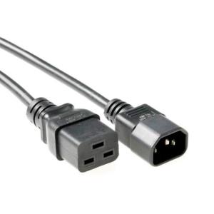 Power Cord C14 - C19 Black 1m