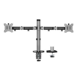 Dual Monitor Arm Office Silver