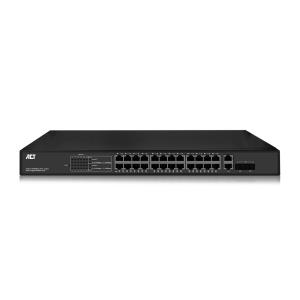 Network Switch - 10/100mbps - 24x Poe+ (30w) Port - 2 Gigabit Combo/uplink Ports For 2 Uncoded Sfp Modules 19in Mountable