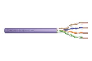 installation cable - CAT6 - U/UTP - AWG 24/1 - 305m - Purple